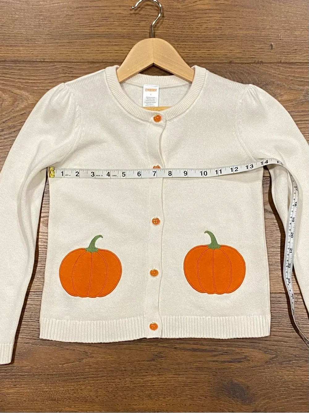 Gymboree Girls ‘Lil’ Pumpkin’ Plaid Dress with Matching Cardigan Size 6